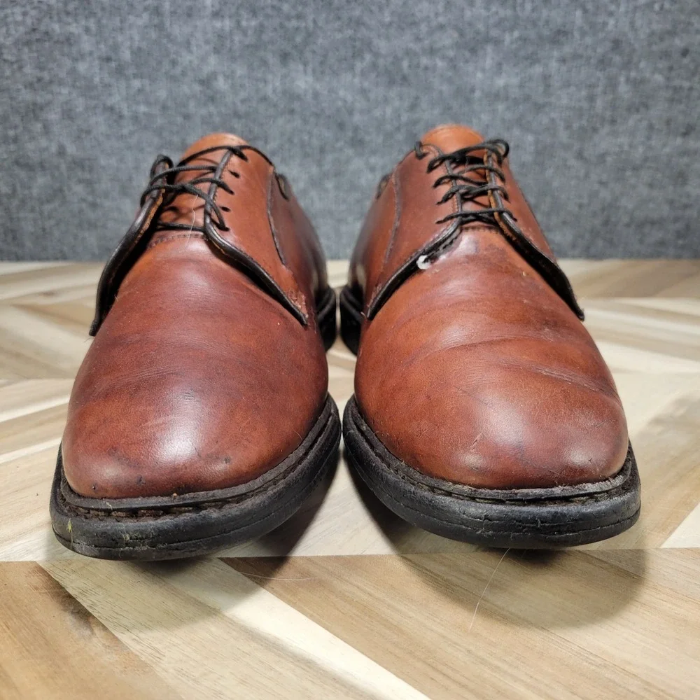 Allen‎ Edmonds Badlands Mens 10 D Dress Shoes Oxfords Brown Leather